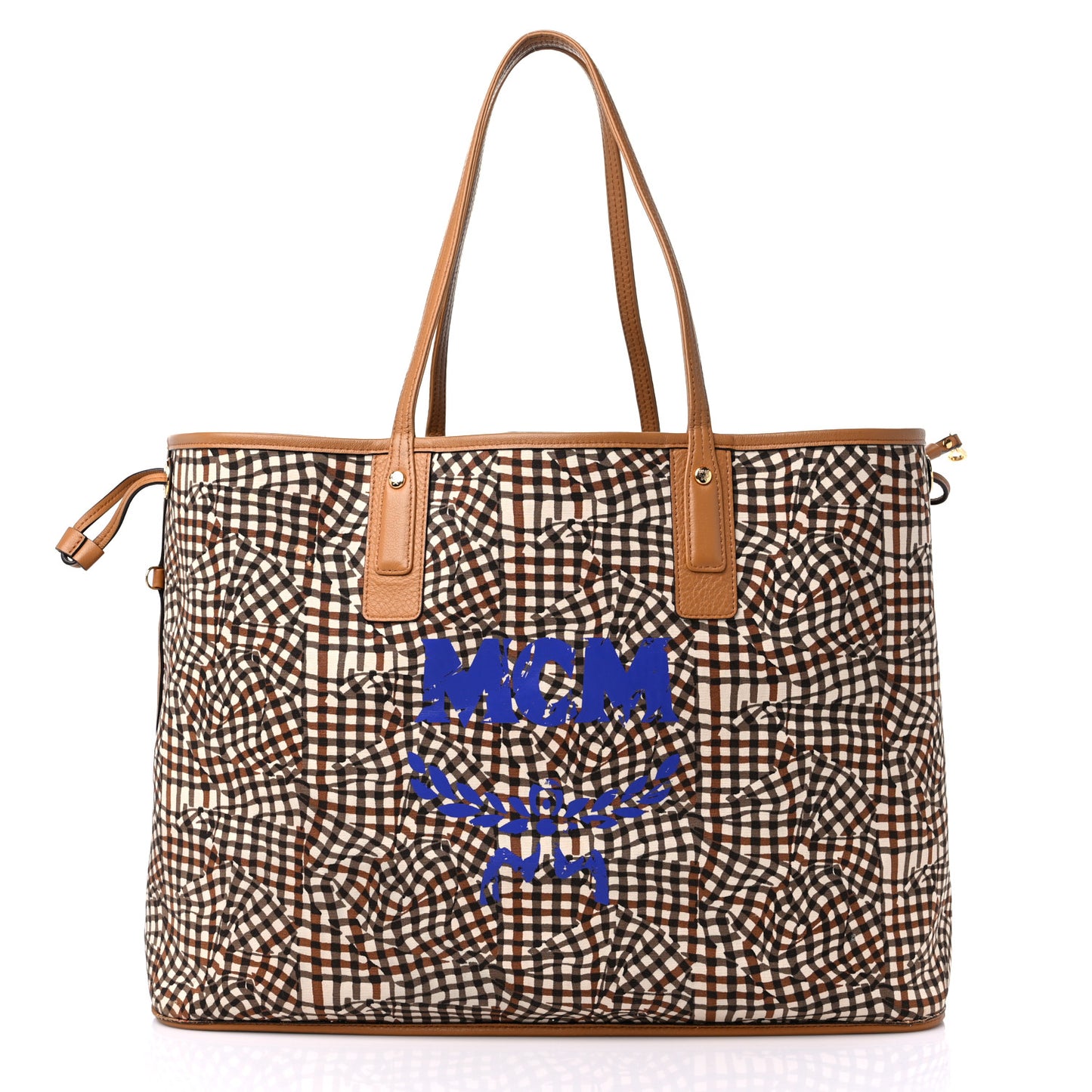 Visetos Large Liz Reversible Shopper Tote Cognac