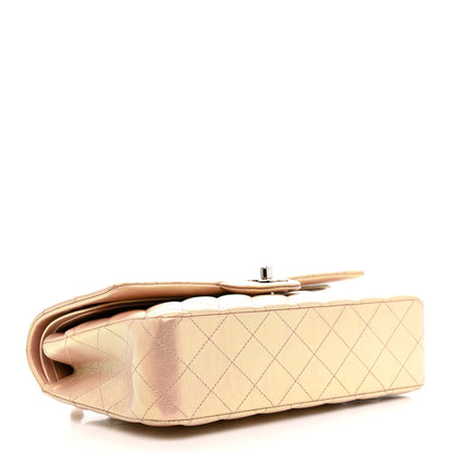 Chanel Iridescent Calfskin Quilted Medium Double Flap Pink 4 of 13