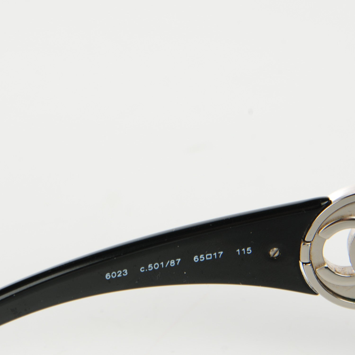Chanel CC Sunglasses 6023 Black 4 of 6
