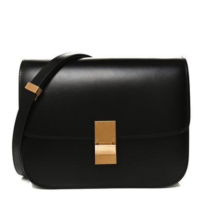 Celine Box Calfskin Medium Classic Box Flap Bag Black 1 of 15