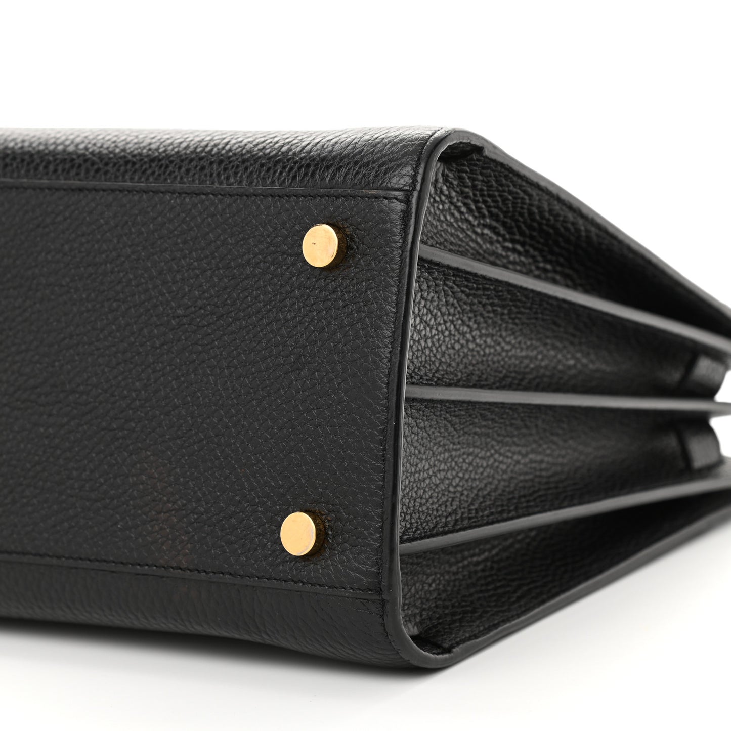 Grained Calfskin Small Sac De Jour Black