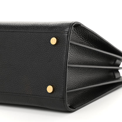 Saint Laurent Grained Calfskin Small Sac De Jour Black 12 of 13