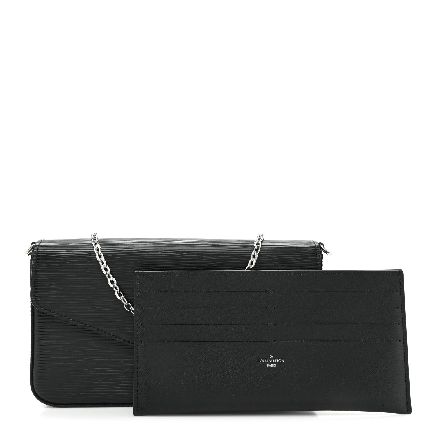 Louis Vuitton Epi Pochette Felicie Black 3 of 12