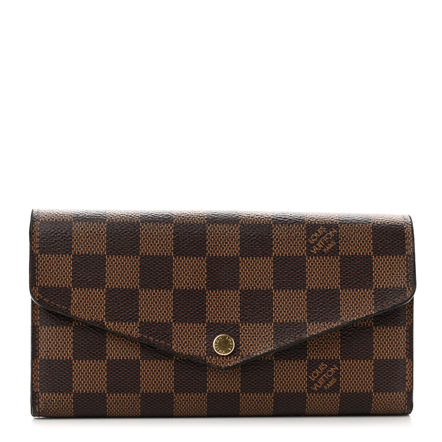 Louis Vuitton Damier Ebene Sarah Wallet NM 1 of 7