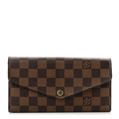 Louis Vuitton Damier Ebene Sarah Wallet NM 1 of 7