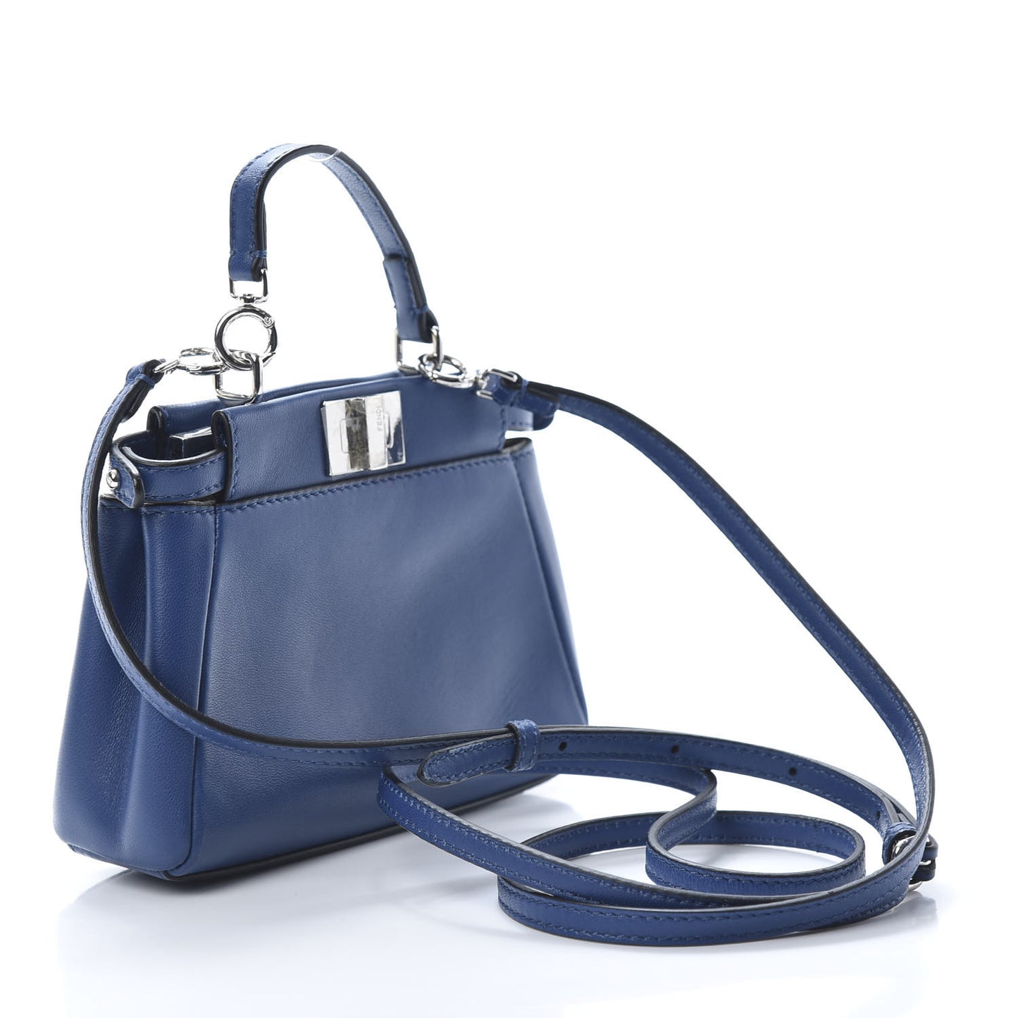Shiny Nappa Micro Peekaboo Iconic Satchel Iris