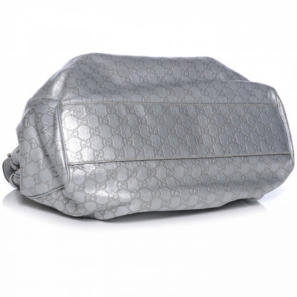 Gucci Guccissima Large Sukey Silver 4 of 7