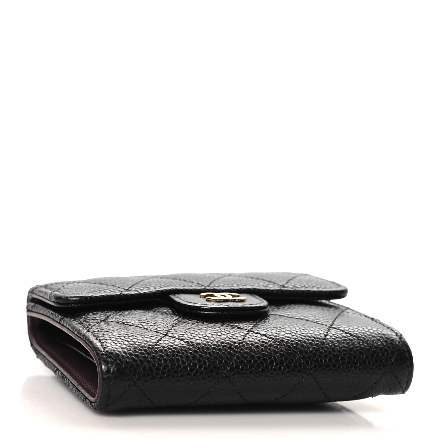 Chanel Caviar Quilted Compact Flap Wallet Black 4 of 10