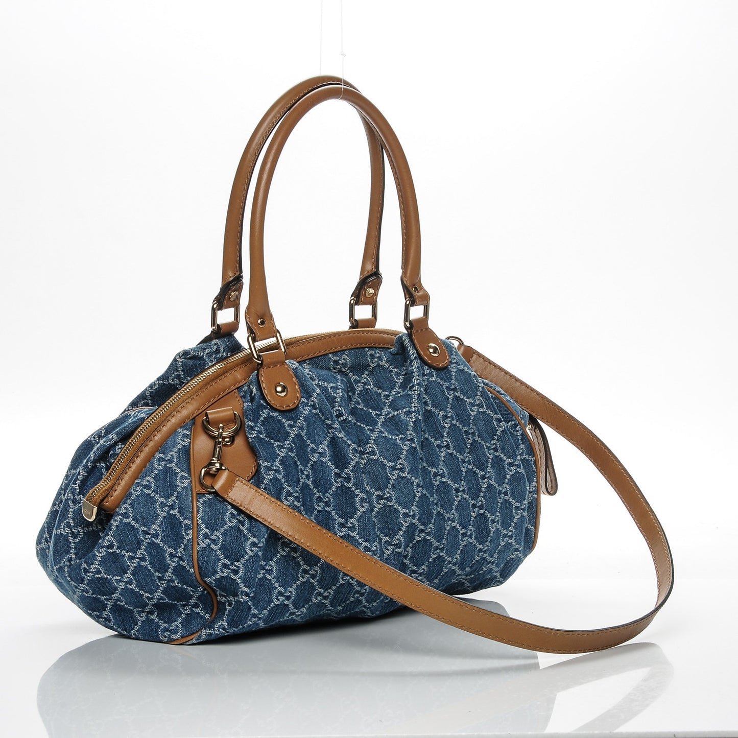 Denim Monogram Medium Sukey Boston