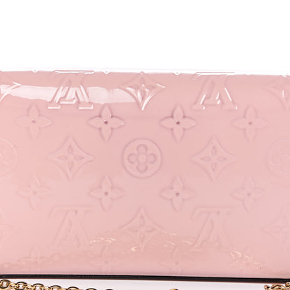 Louis Vuitton Vernis Felicie Chain Wallet Rose Ballerine 13 of 15