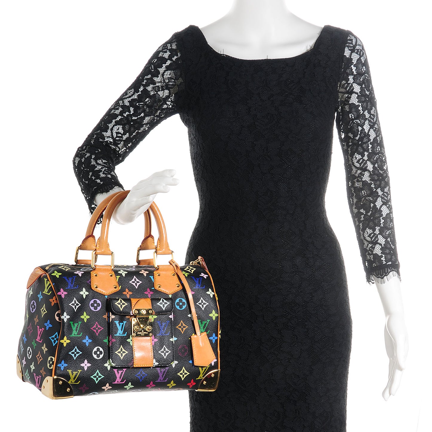 Monogram Multicolor Speedy 30 Black