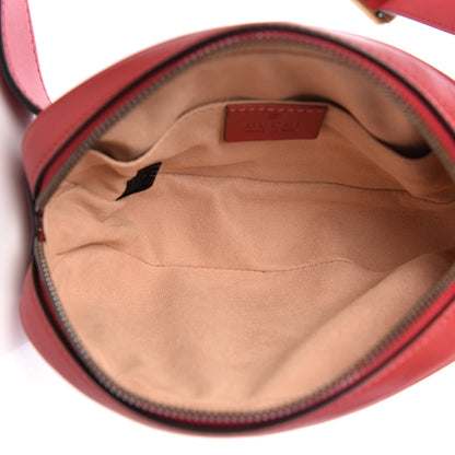 Gucci Calfskin Matelasse GG Marmont Belt Bag 85 34 Hibiscus Red 5 of 10