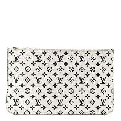 Louis Vuitton Monogram Giant Neverfull MM GM Pochette White 1 of 10