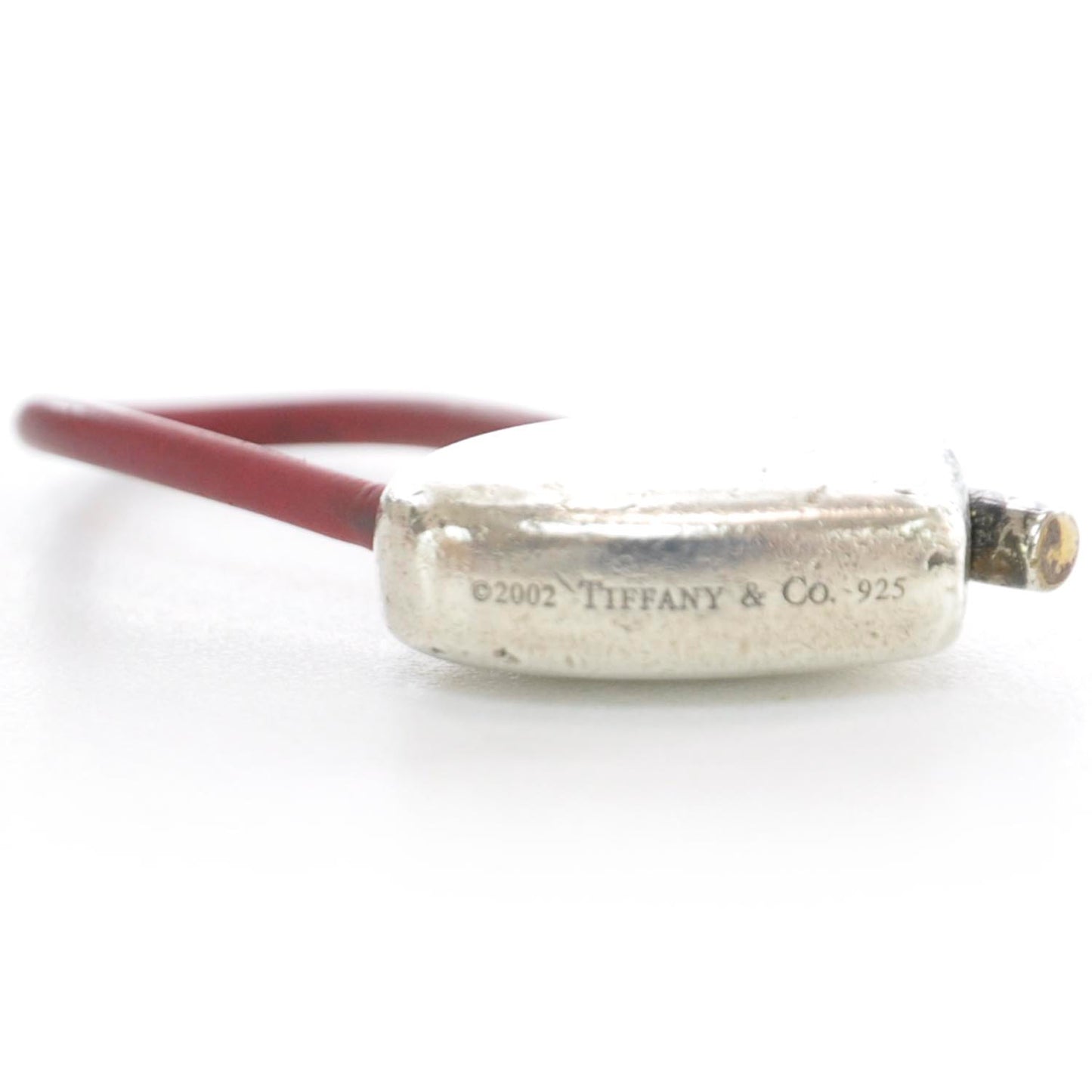 Sterling Silver Rubber Heart Key Ring