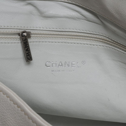 Chanel Leather Large Modern Chain Tote White 5 of 7