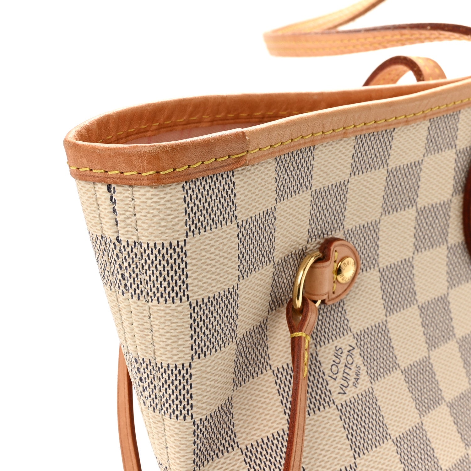 Louis Vuitton Damier Azur Neo Neverfull MM Rose Ballerine 12 of 13