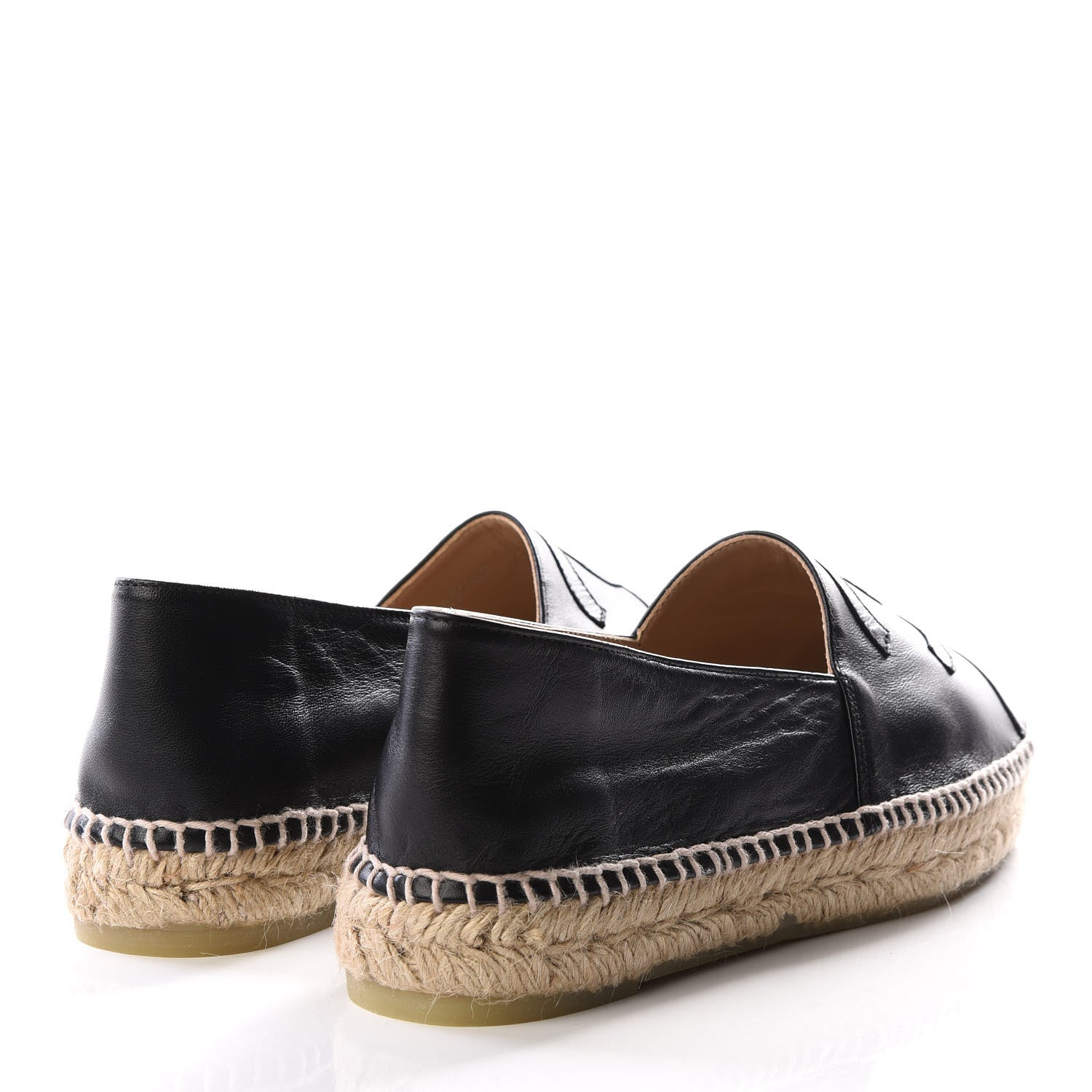 Chanel Lambskin CC Espadrilles 39 Black 4 of 8