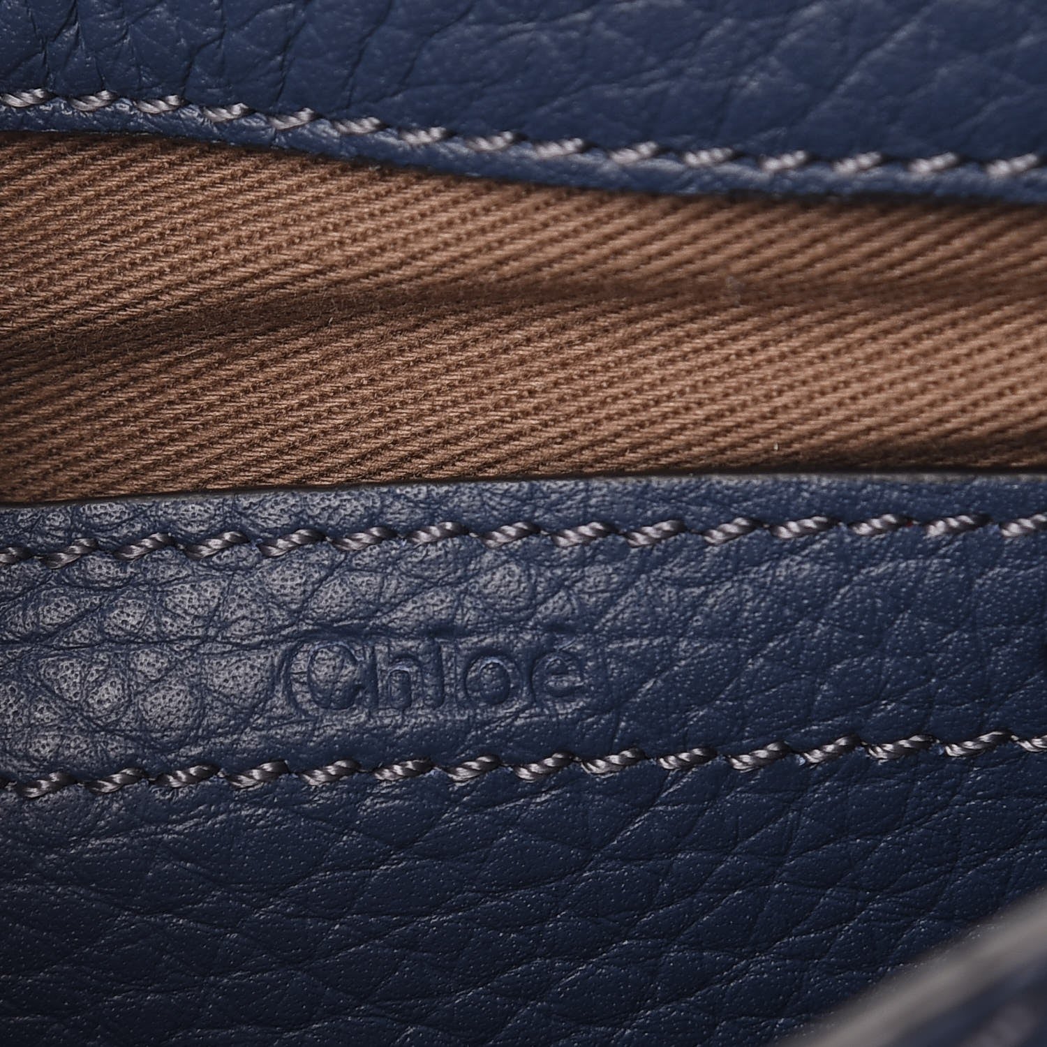 Chloe Calfskin Mini Marcie Round Crossbody Bag Royal Navy 6 of 9
