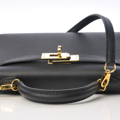 Hermes Chevre Chandra Mini Kelly Sellier 20 Black 12 of 27