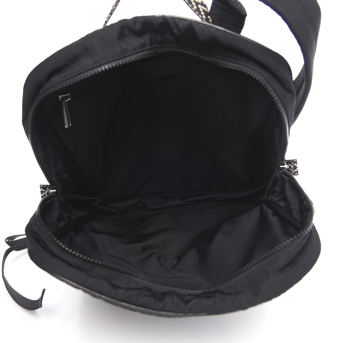 Nylon Twill 80s Logo Patch Backpack Black