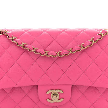 Chanel Caviar Quilted Medium Double Flap Pink 8 of 11
