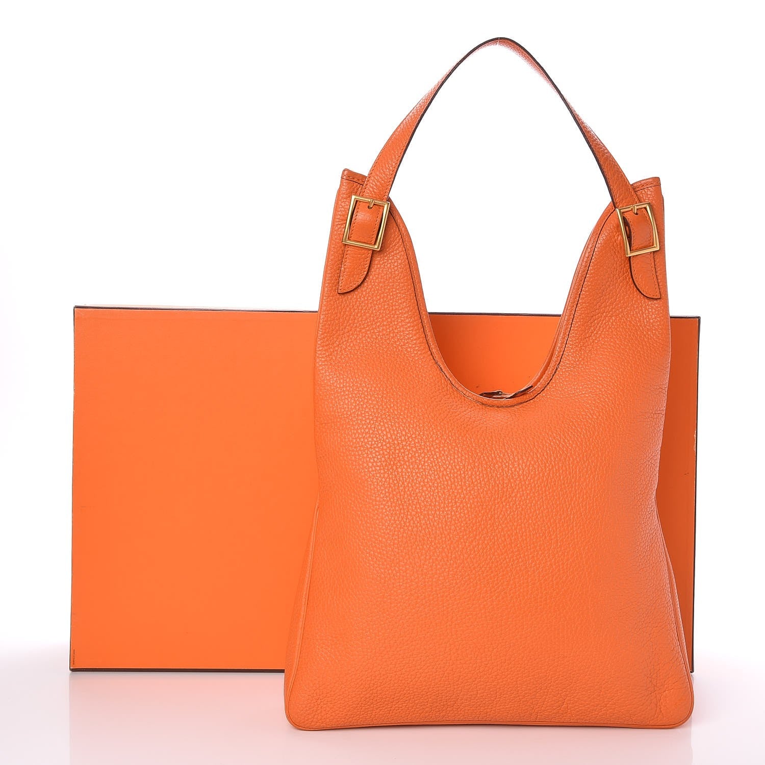 Hermes Taurillon Clemence Massai PM Orange 8 of 8