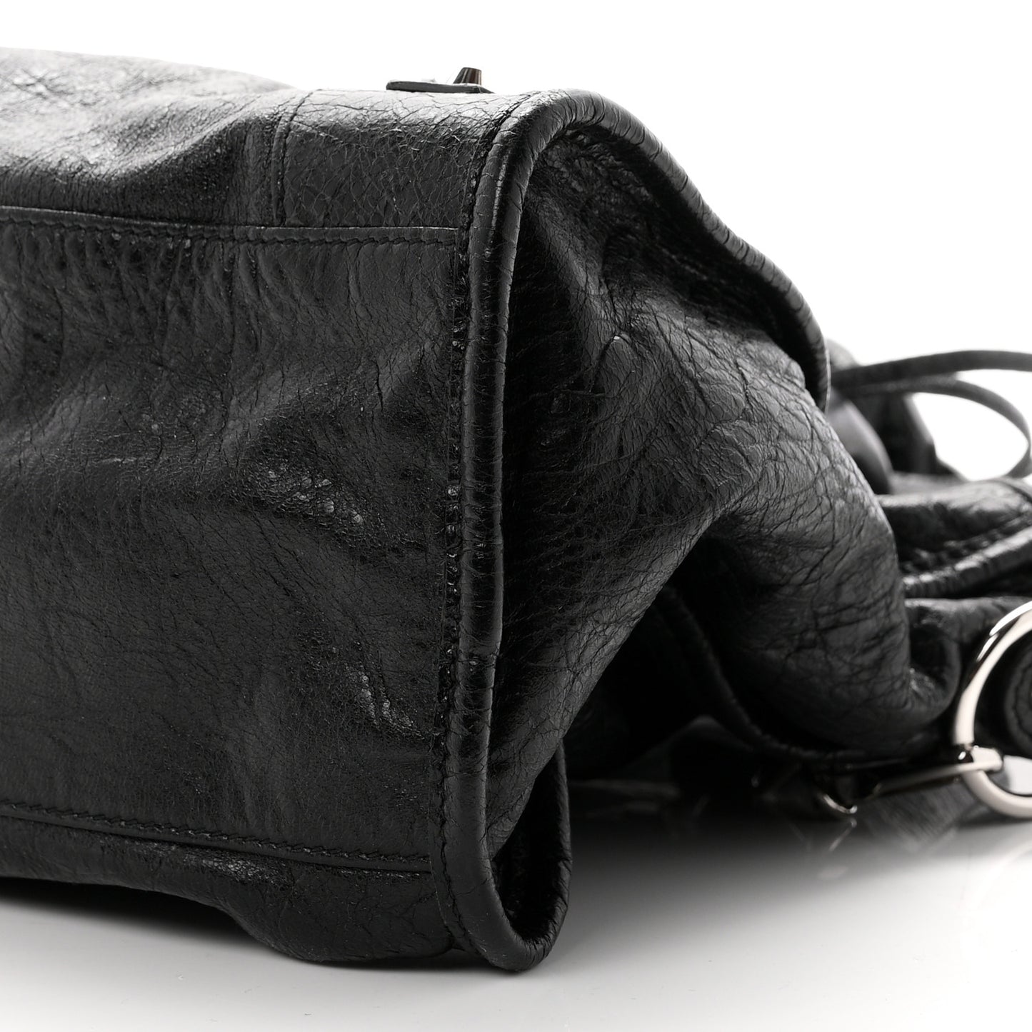 Agneau Classic Silver Hardware City Black