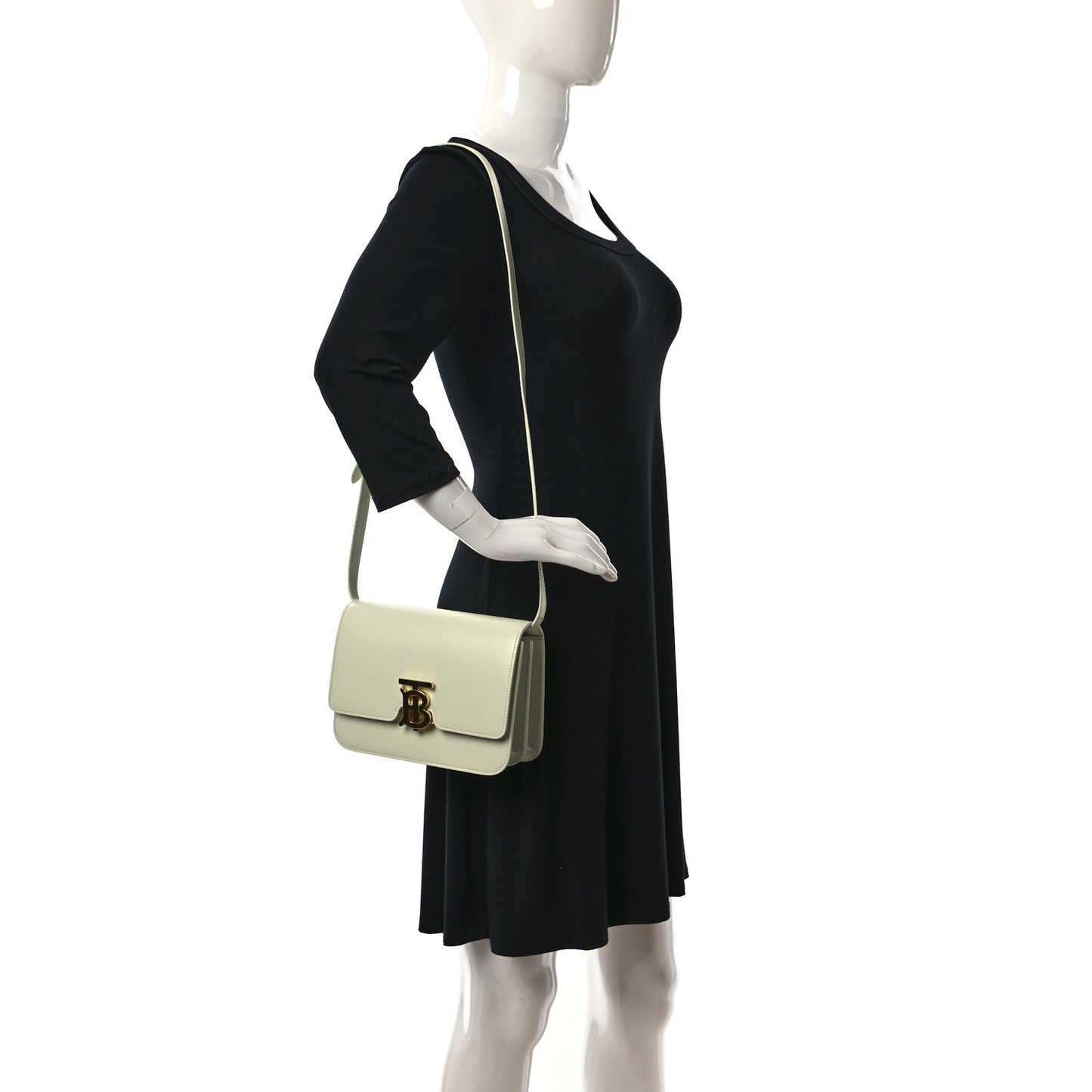 Calfskin Small TB Bag Pale Sage