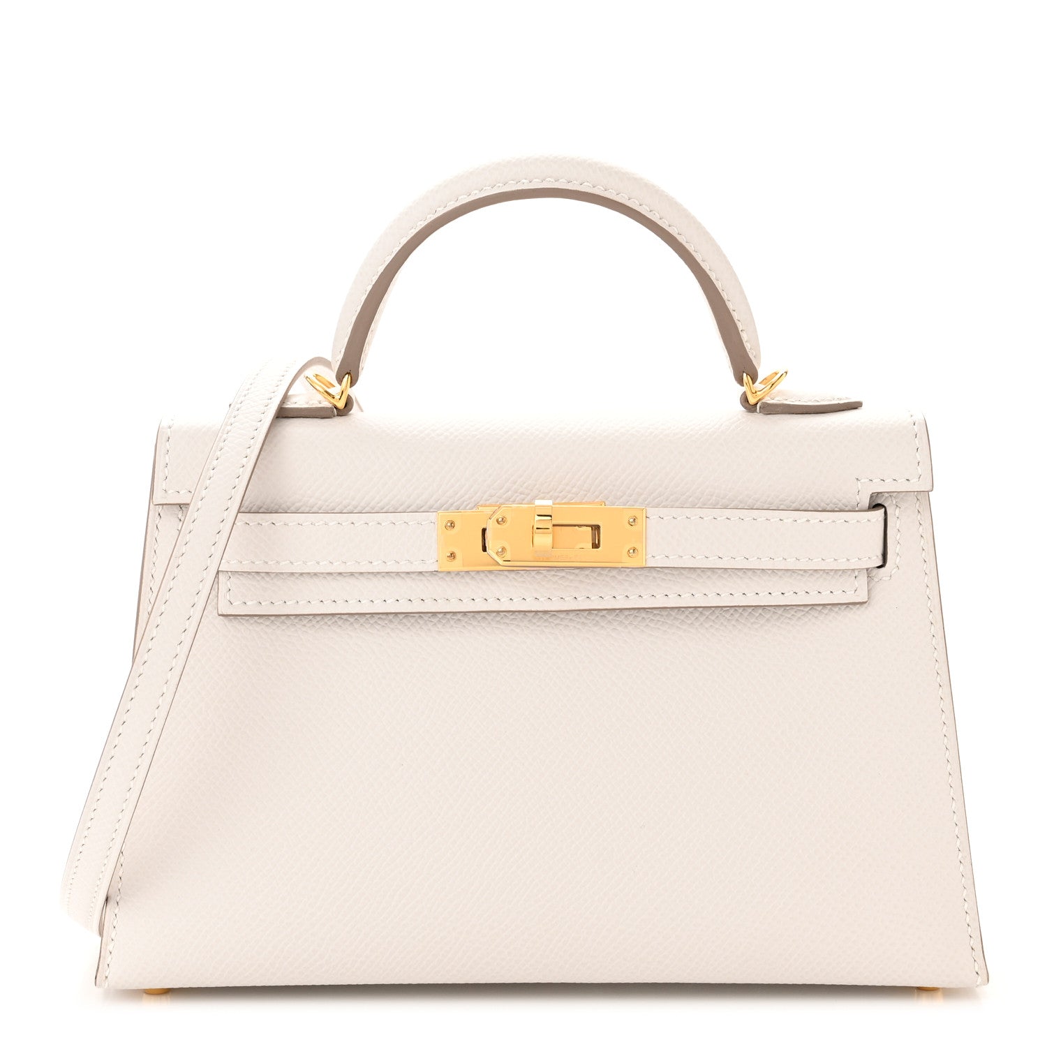 Hermes Epsom Mini Kelly Sellier 20 Gris Pale 1 of 11