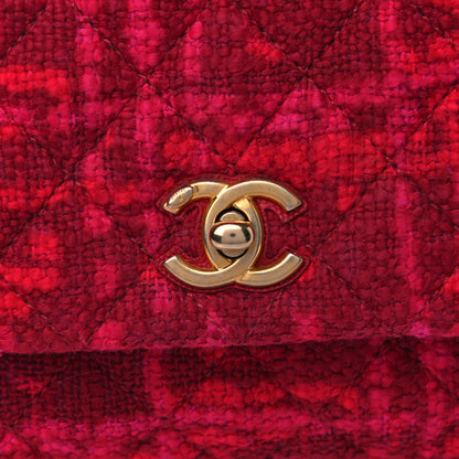 Chanel Tweed Mini Coco Handle Flap Fuchsia 8 of 14