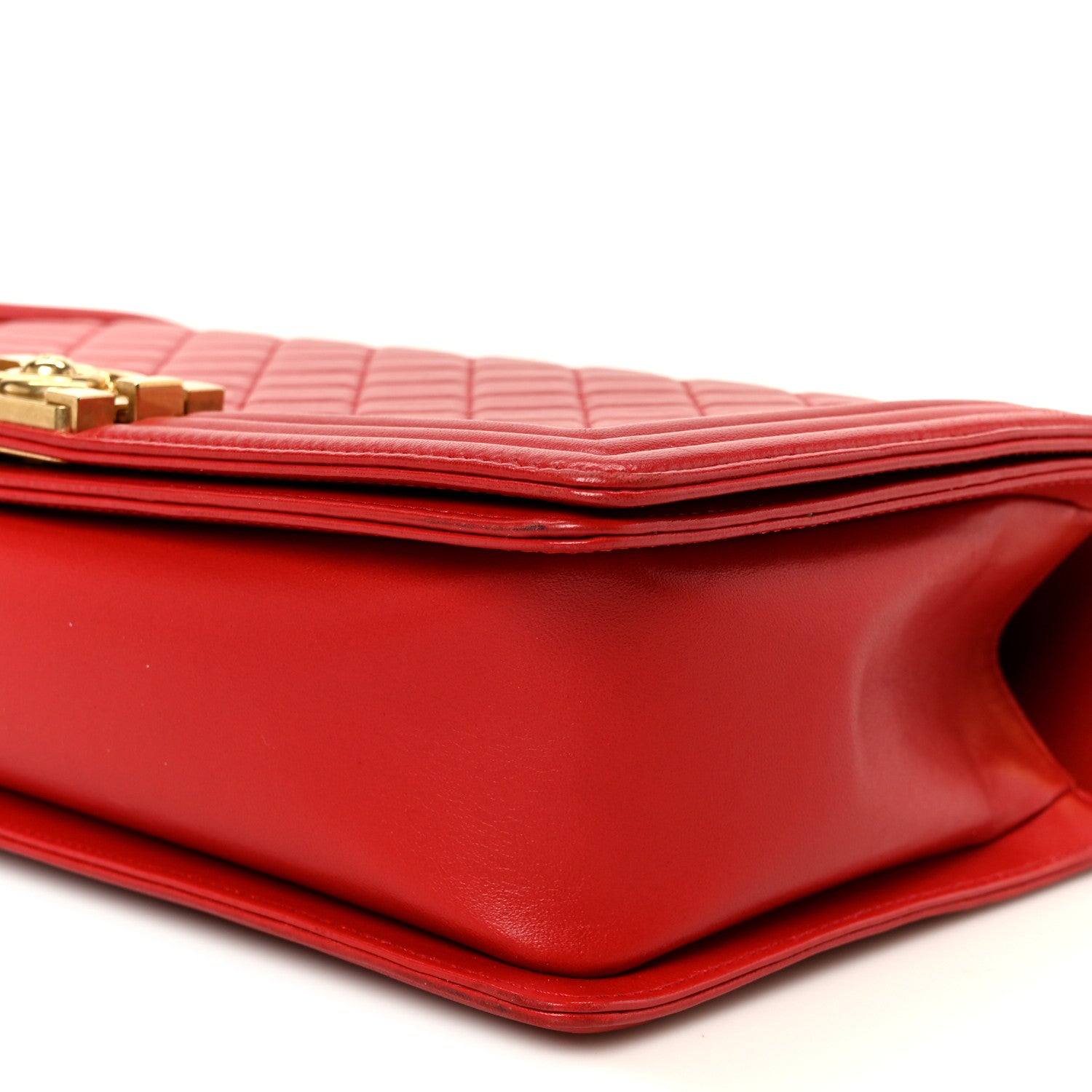 Chanel Lambskin Quilted New Medium Boy Flap Red 10 of 11