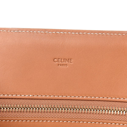 Celine Canvas Calfskin Vertical Cabas Natural Tan 6 of 19