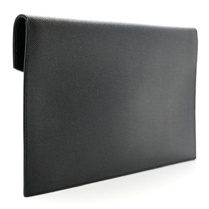 Saint Laurent Grain De Poudre Uptown Pouch Black 3 of 8