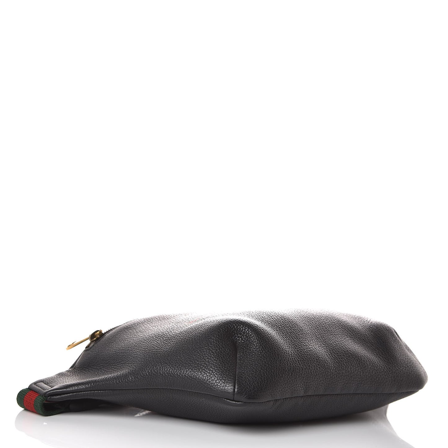 Grained Calfskin Logo Belt Bag Black