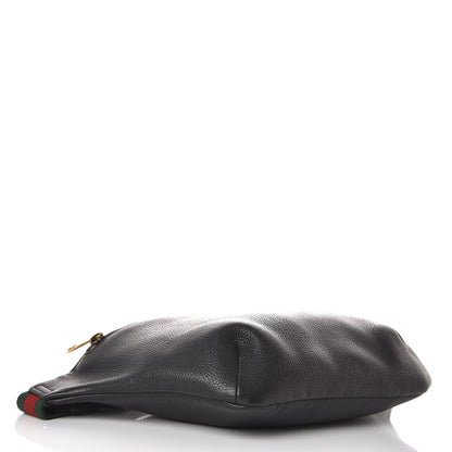 Gucci Grained Calfskin Logo Belt Bag Black 4 of 9