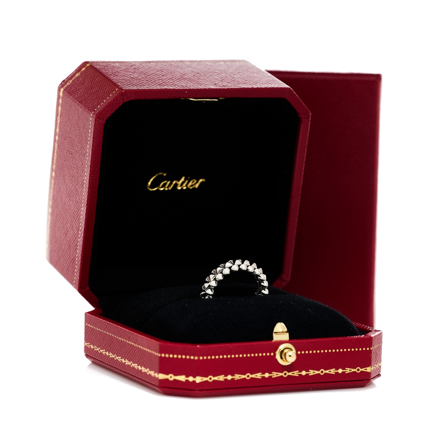 18K White Gold SM Clash De Cartier Ring 51 5.75