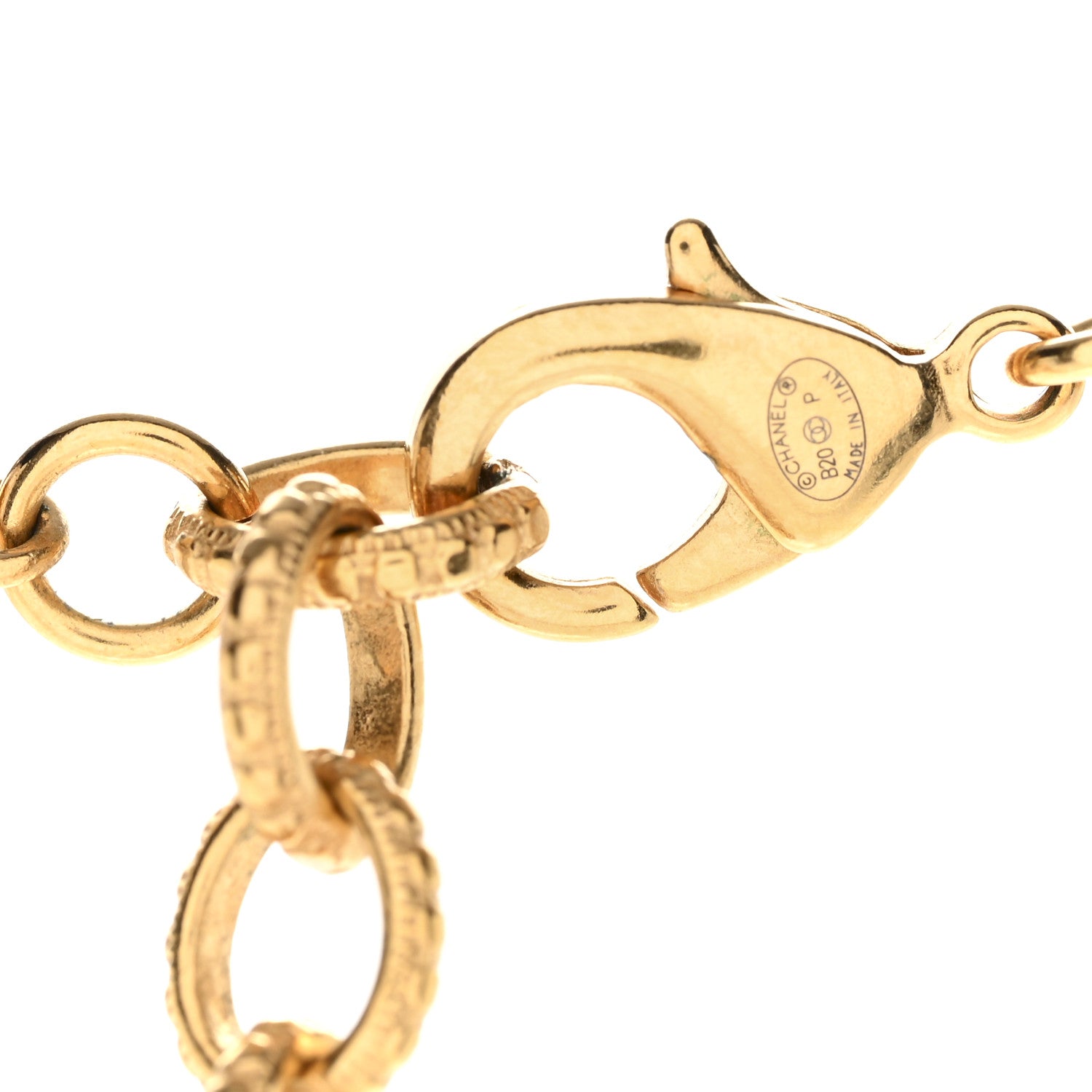 Chanel Pearl Crystal 90's Icon CC Necklace Gold 5 of 7