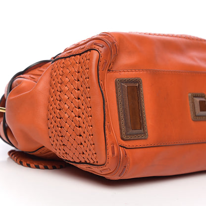Gucci Calfskin Handmade Medium Top Handle Bag Orange 13 of 15
