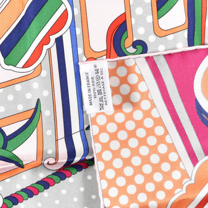 Hermes Silk Fabourg Rainbow Scarf 45 4 of 4