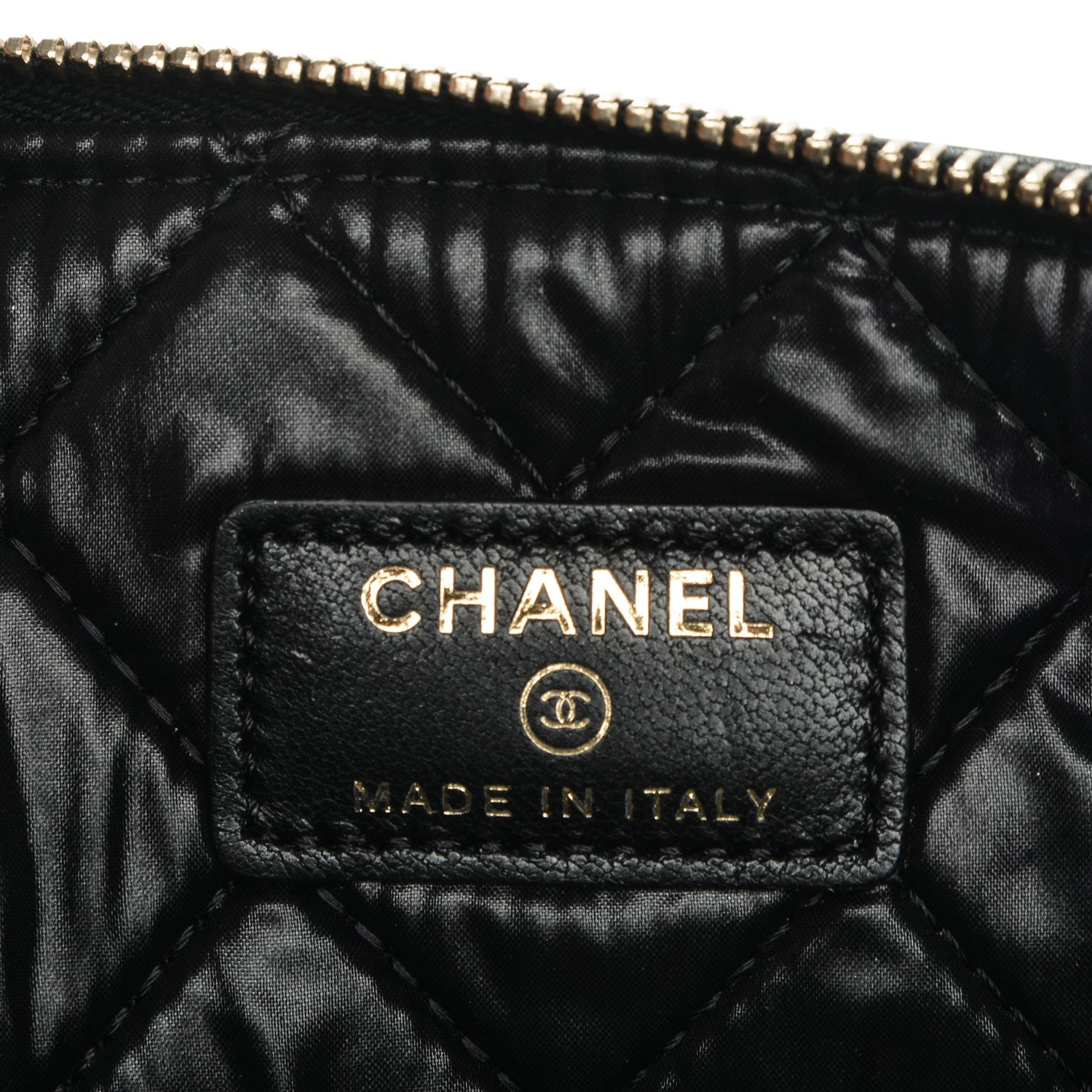 Chanel Lambskin Quilted Medium Boy Cosmetic Case Black 6 of 7