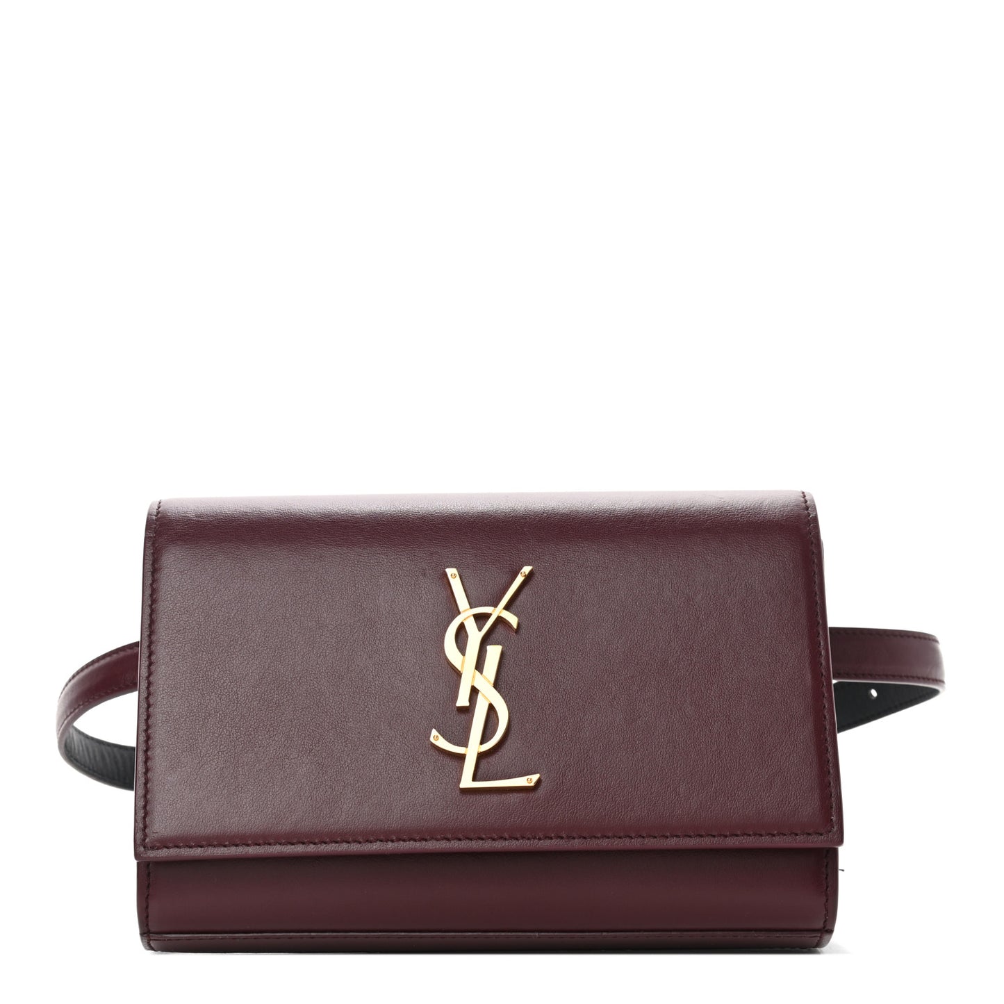 Smooth Calfskin Monogram Kate Belt Bag Burgundy