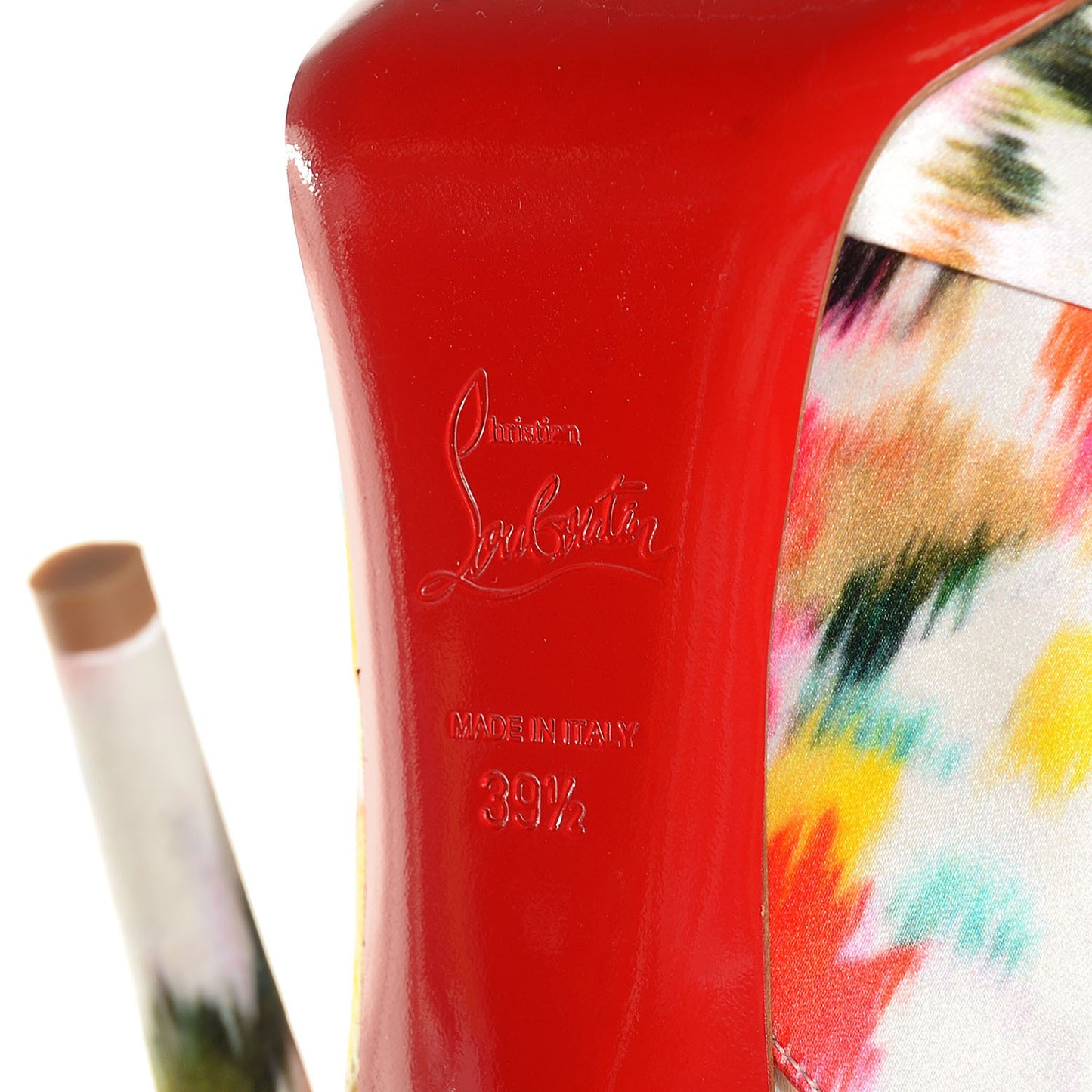 Satin Bouquet Vendome Sling 120 Pumps 39.5 Multicolor