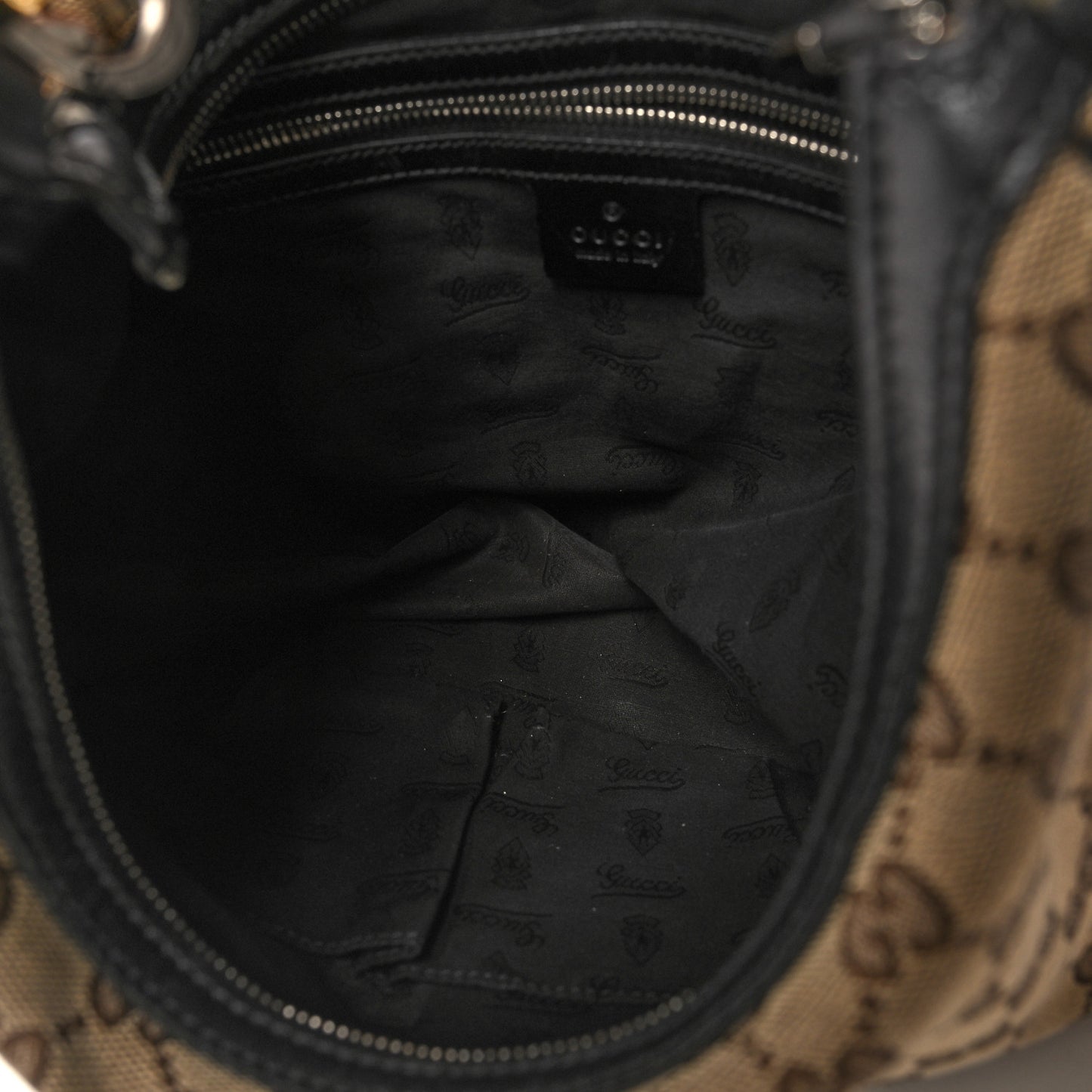 Monogram Medium GG Twins Hobo Black