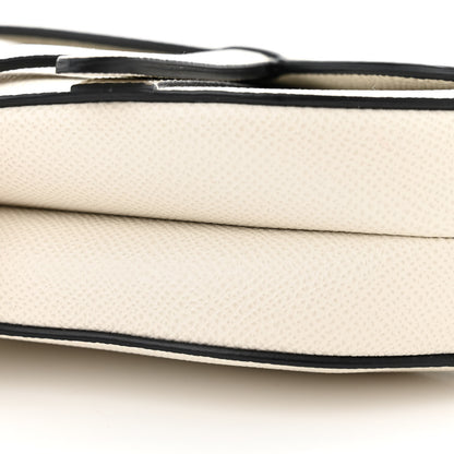 Christian Dior Grained Calfskin Mini Saddle Bag With Strap White 9 of 9