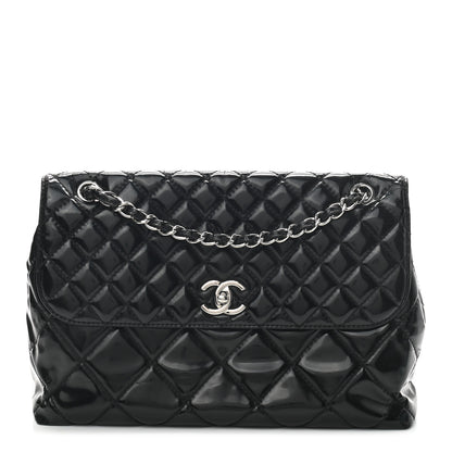 Chanel Vinyl Quilted In the Business Flap Bag Black 1 of 10