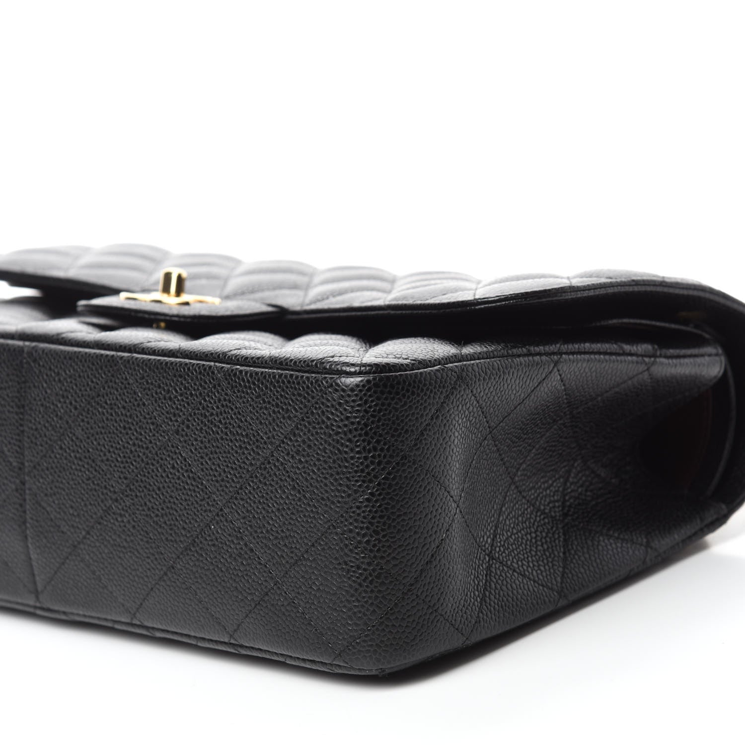 Chanel Caviar Quilted Jumbo Double Flap Black 7 of 12
