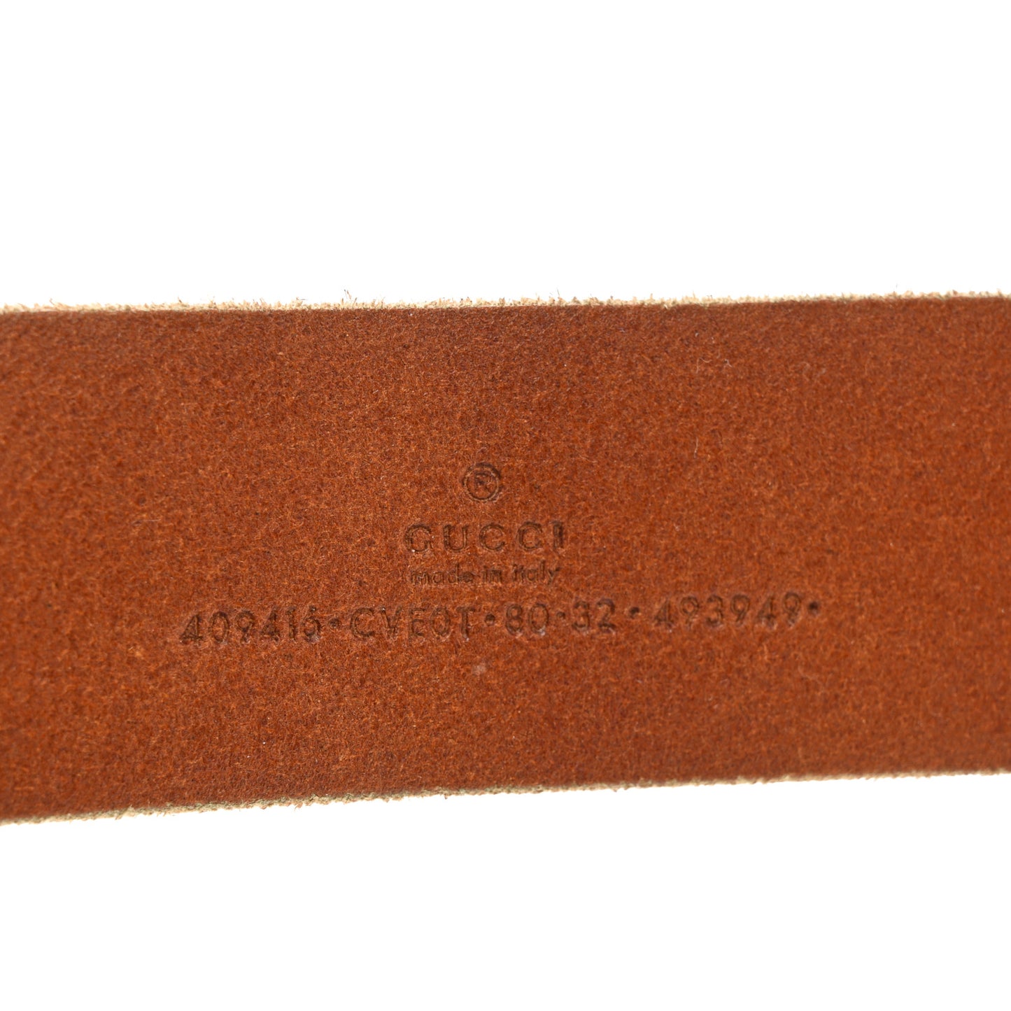 Faded Calfskin Double G 40mm Belt 80 32 Cuir
