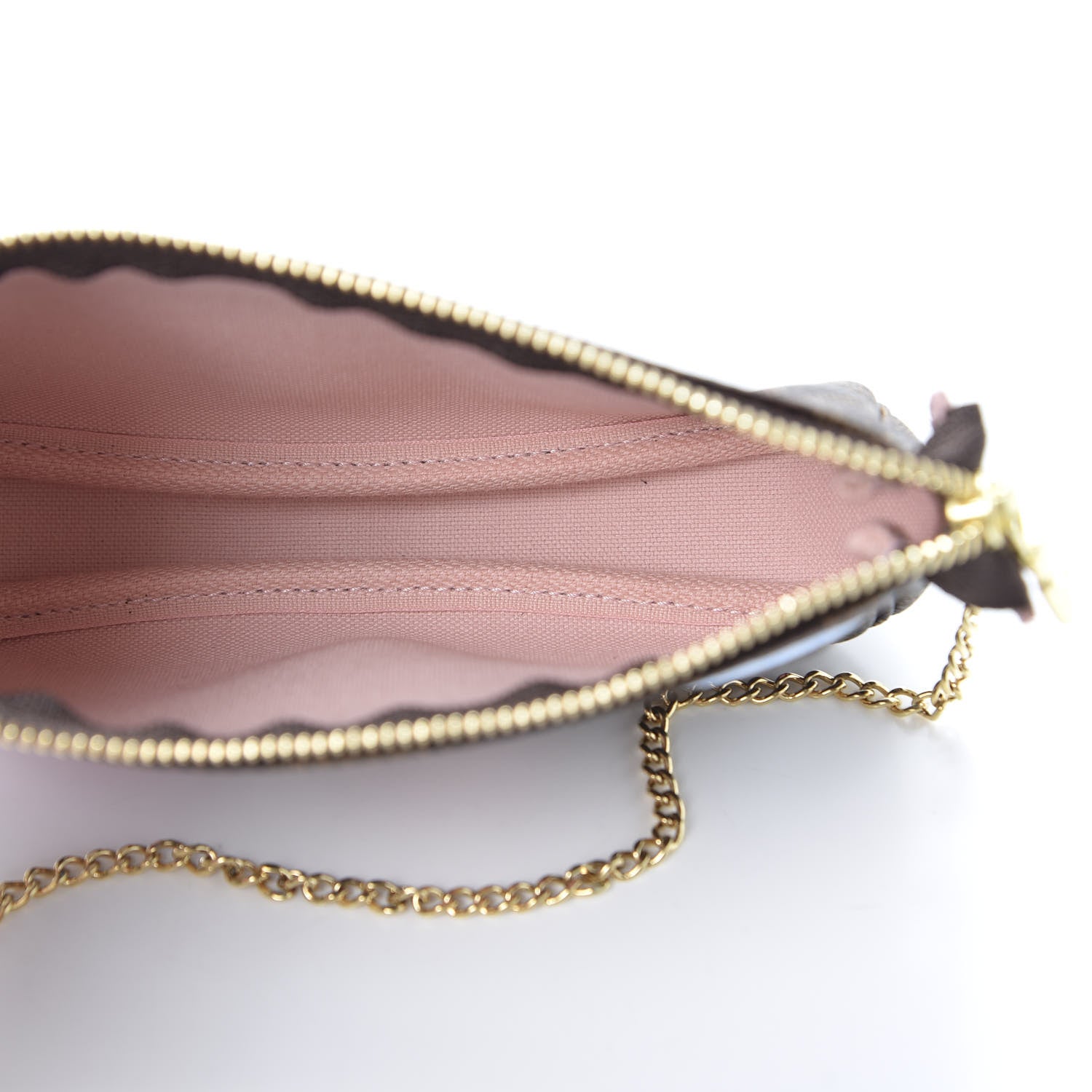 Louis Vuitton Damier Ebene 2020 Christmas Animation Big Wheel Mini Pochette Accessories Rose Ballerine 4 of 9