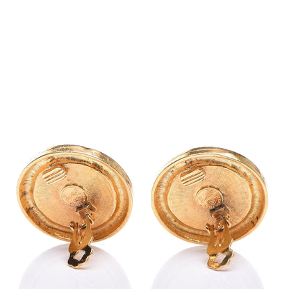 Chanel CC Clip On Earrings Gold 3 of 4
