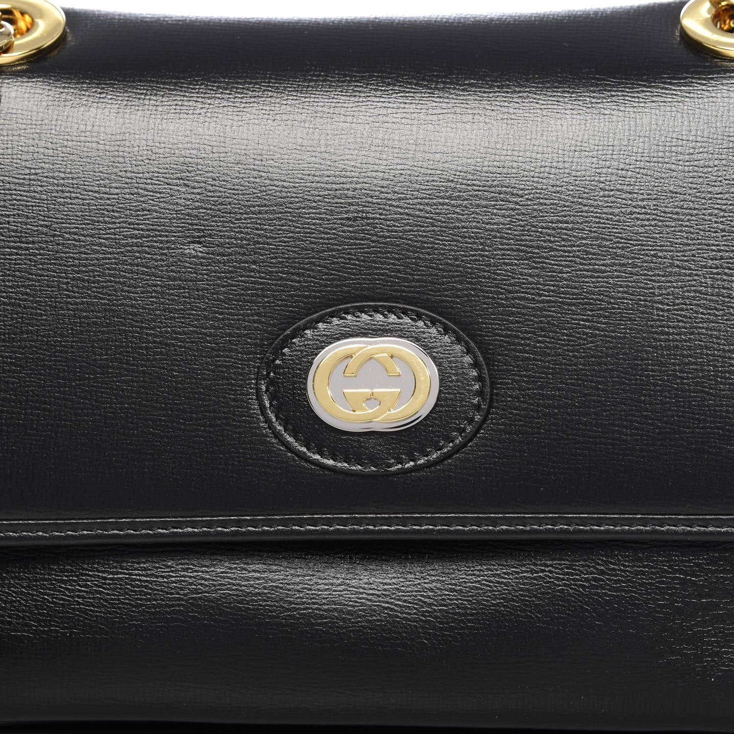 Gucci Azalea Calfskin Small Marina Chain Shoulder Bag Black 16 of 16